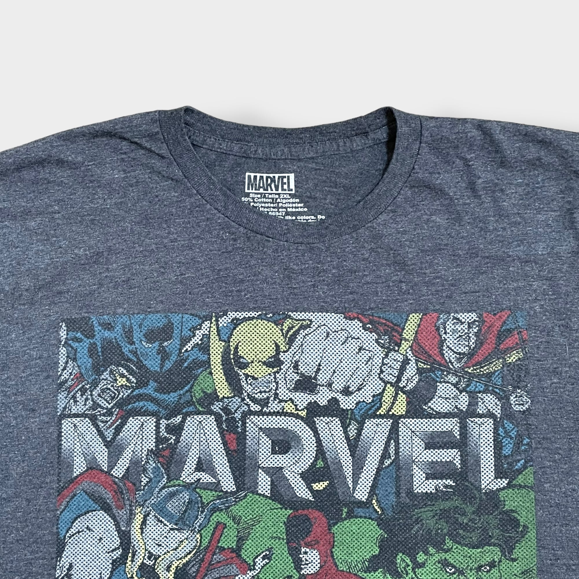 MARVEL】2XL ビッグシルエット ロゴ プリント オフィシャル 公式 T ...