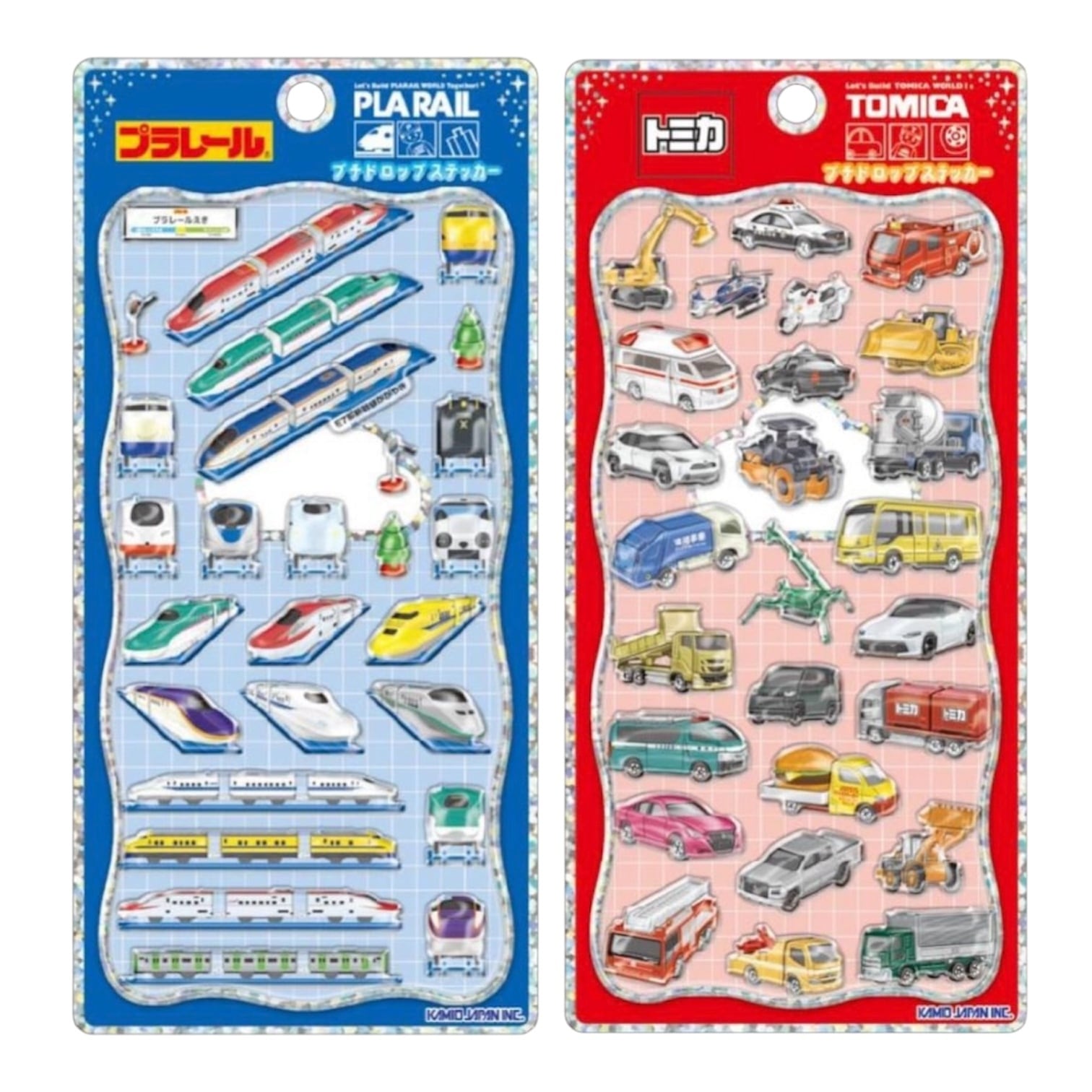 トミカプラレール プチドロップステッカー 2種セット