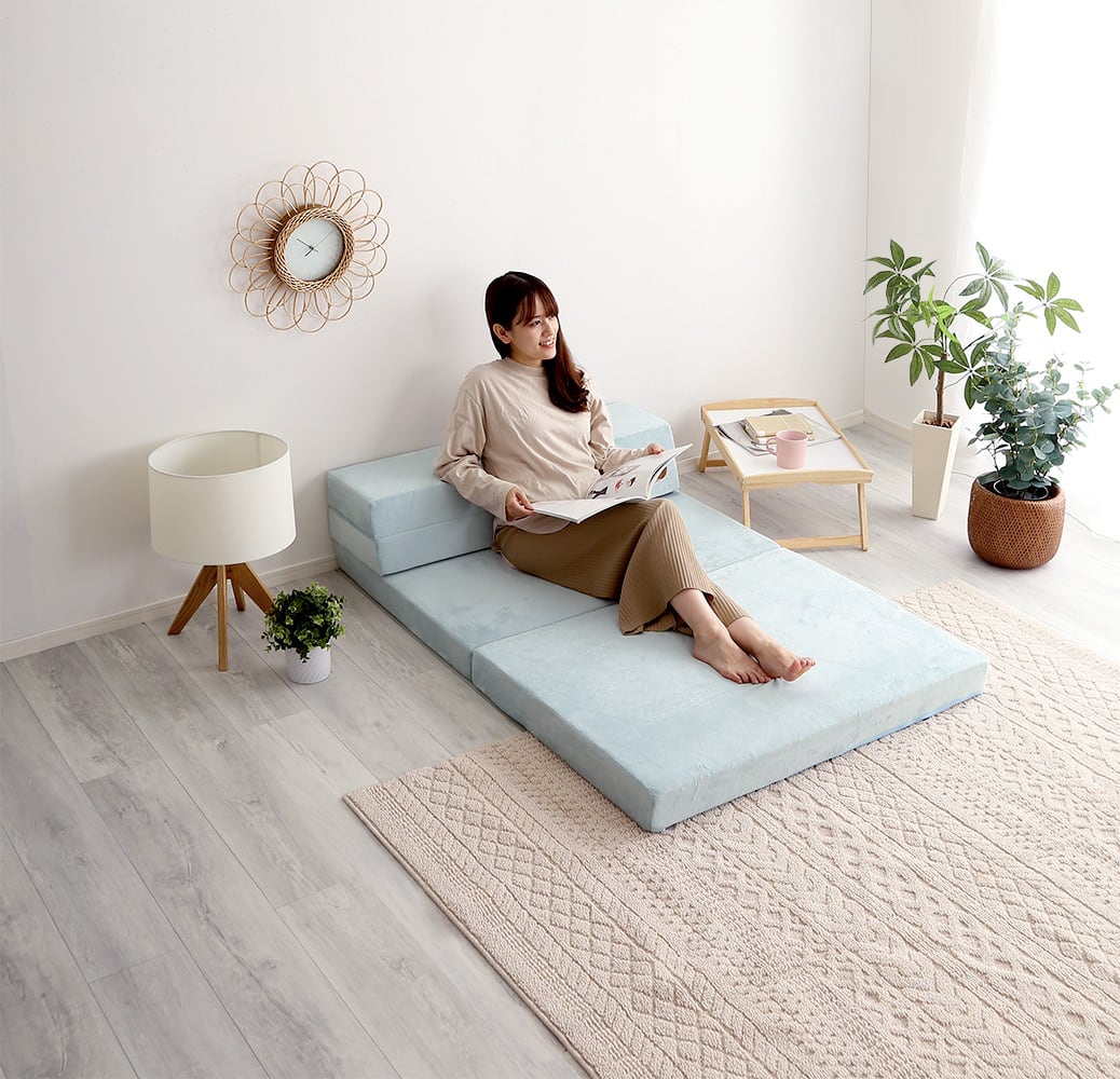 【送料無料】4 Ｗay　折りたたみソファマットレス　セミダブル 多機能 4 Way 折りたたみソファマットレス セミダブル 【送料無料】4 Way