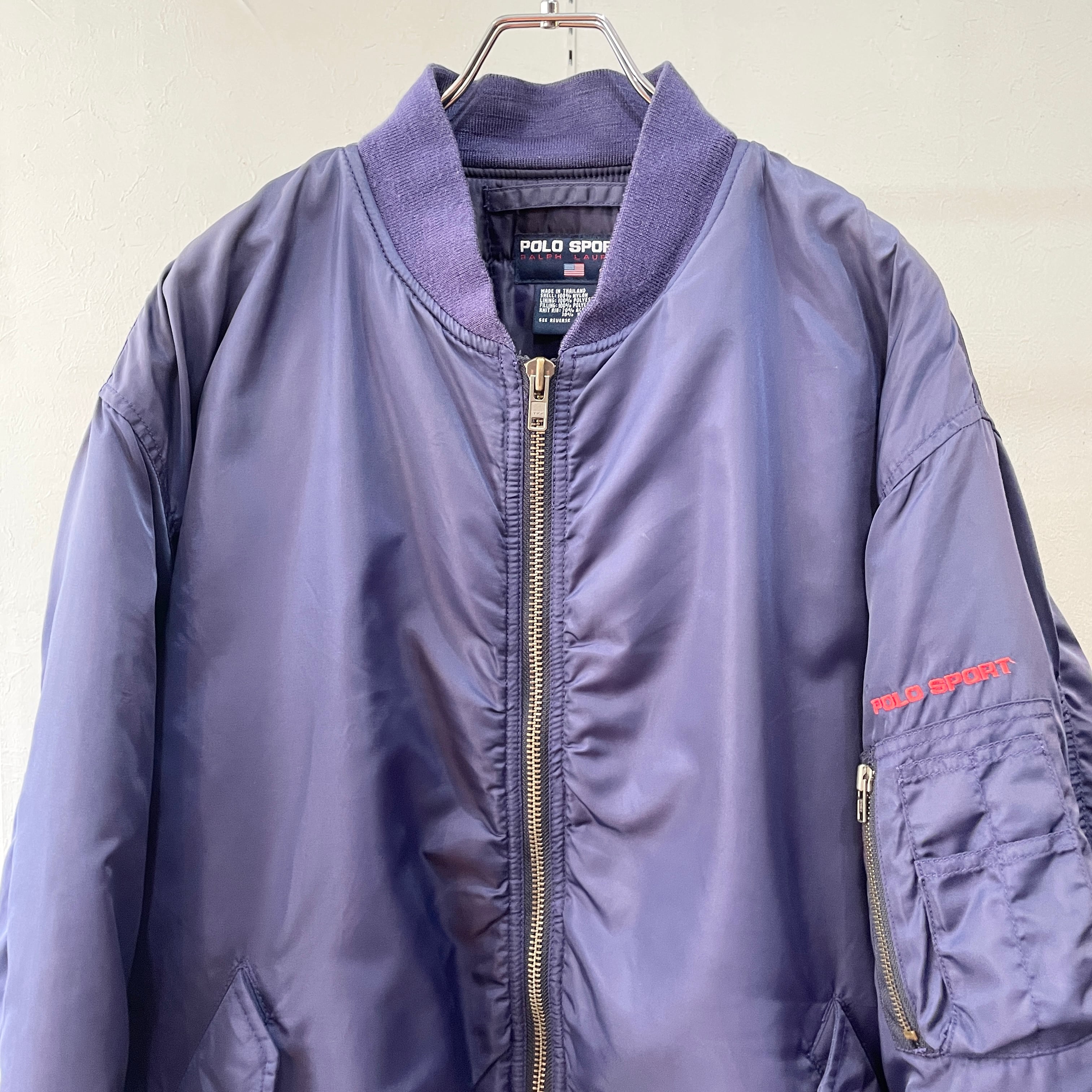90s ポロスポーツ MA-1フライトジャケット ラルフローレン