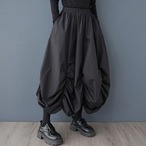 gather volume skirt / l0762