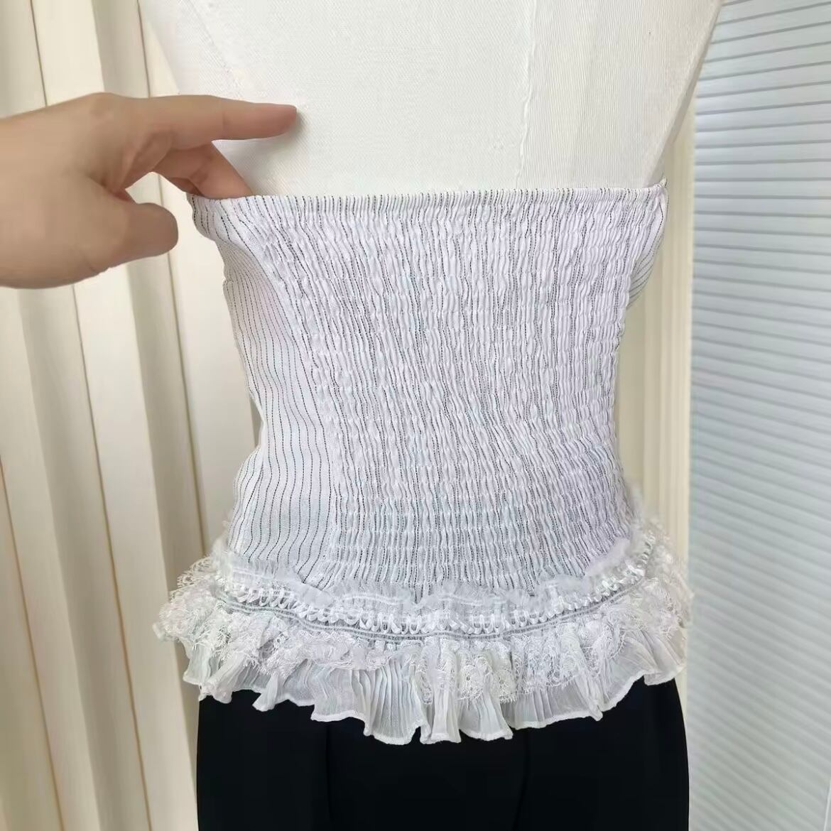 halter neck ribbon tops