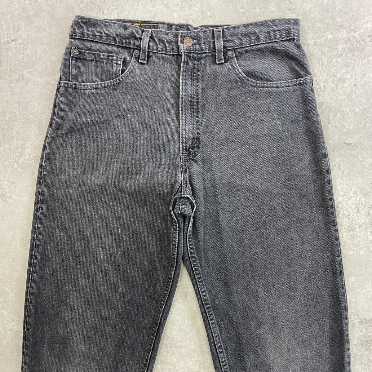 90年代 USA製 Levi's リーバイス 550 テーパード ブラックデニムパンツ