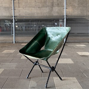 【kawais】 leather chair seat<Souther>_Green