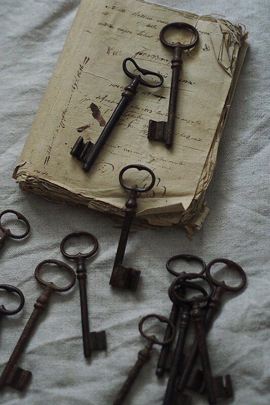 イングランド鉄の鍵 Mサイズ-antique iron key | アンティーク