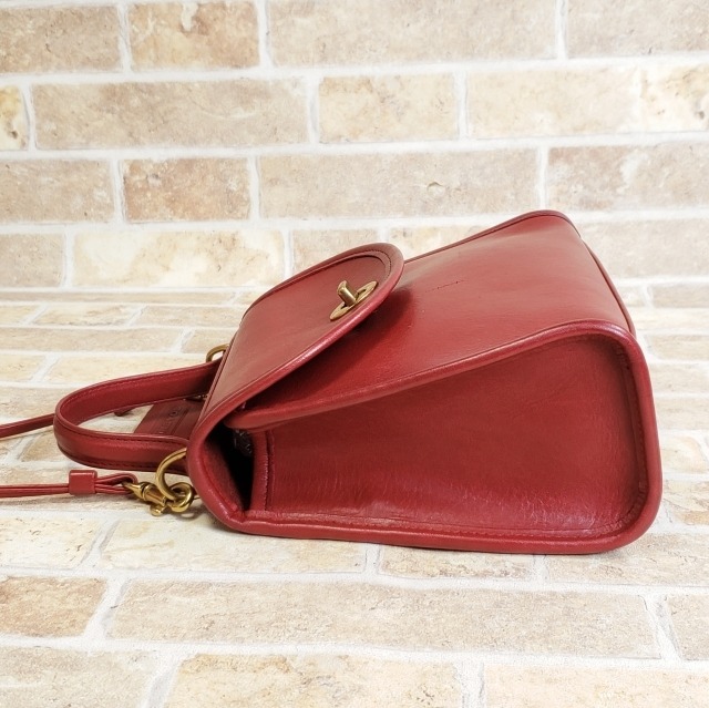 オールドコーチ ☆ USA製 レザー ターンロック 2WAY ミニ ショルダー  