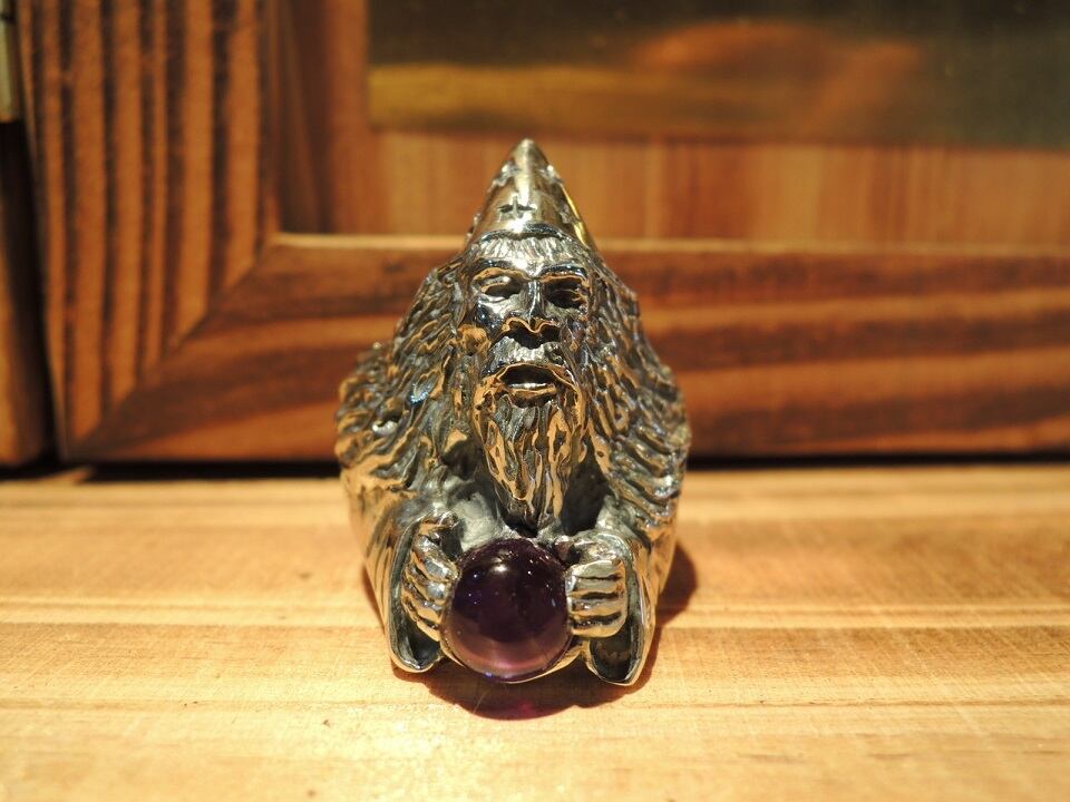 クレイジーピッグ　CrazyPig 129 WIZARD RING w/ Amethyst | FirstOrderJewelry  ファーストオーダージュエリー代官山 SilverJewelry leather powered by BASE