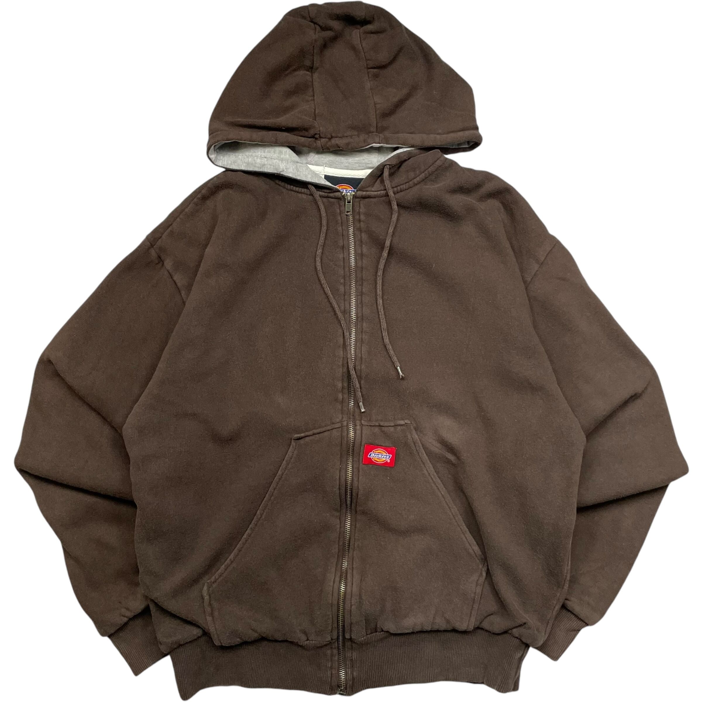 《M》 Dickies ディッキーズ ジップパーカー 裏サーマル ブラウン no.4761