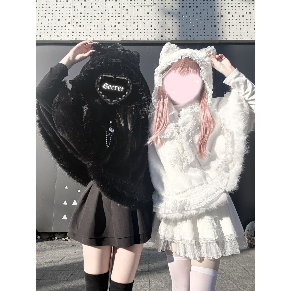 地雷系ネコミミファートリムケープコート | Maiden's Rêve