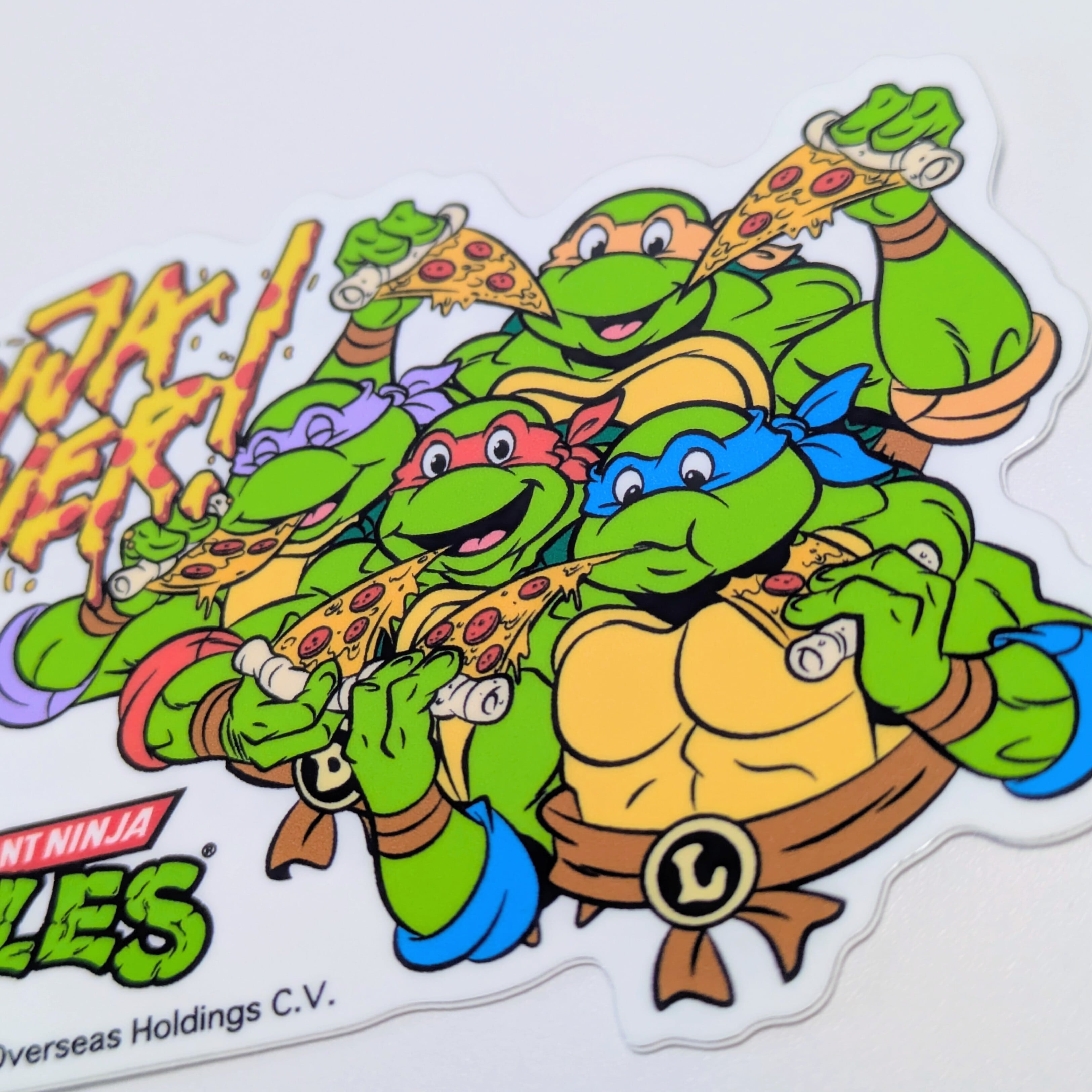 送料無料!!【 DIE-CUT STICKER / ダイカットステッカー】『 Teenage Mutant Ninja Turtles / タートルズ 』メンバー集合 TMNT / ステッカー / シール 〚アメリカン雑貨 アメトイ〛
