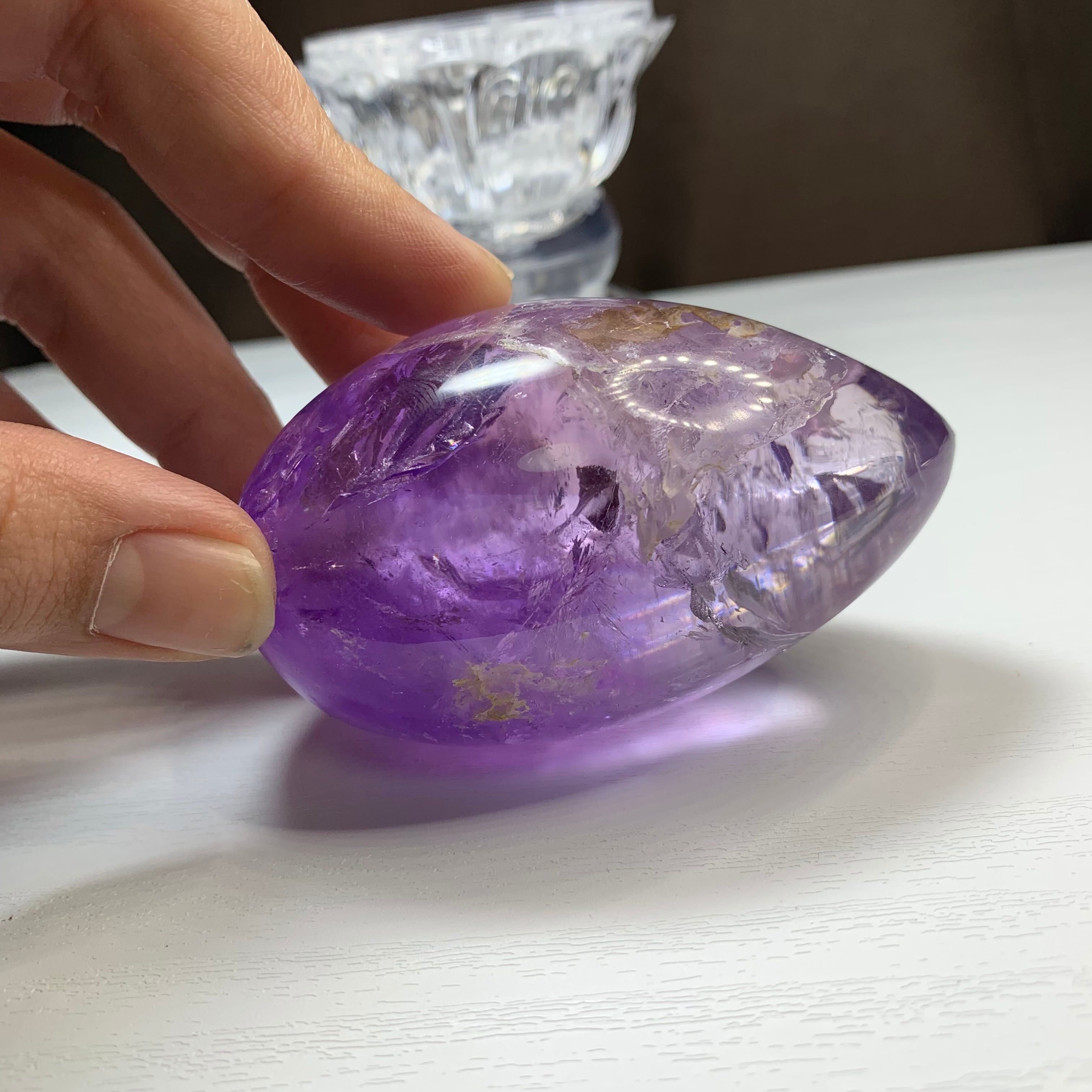 1.透明度高く色合い美麗アメジスト・たまご | Naturaltreasure