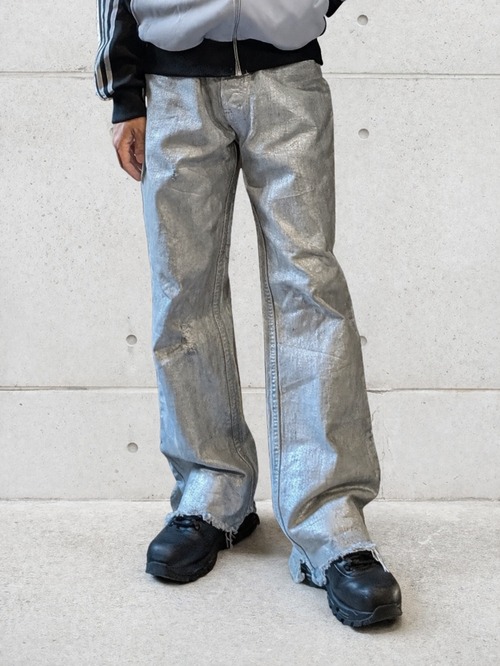"AMERICAN EAGLE" lame coating denim pants