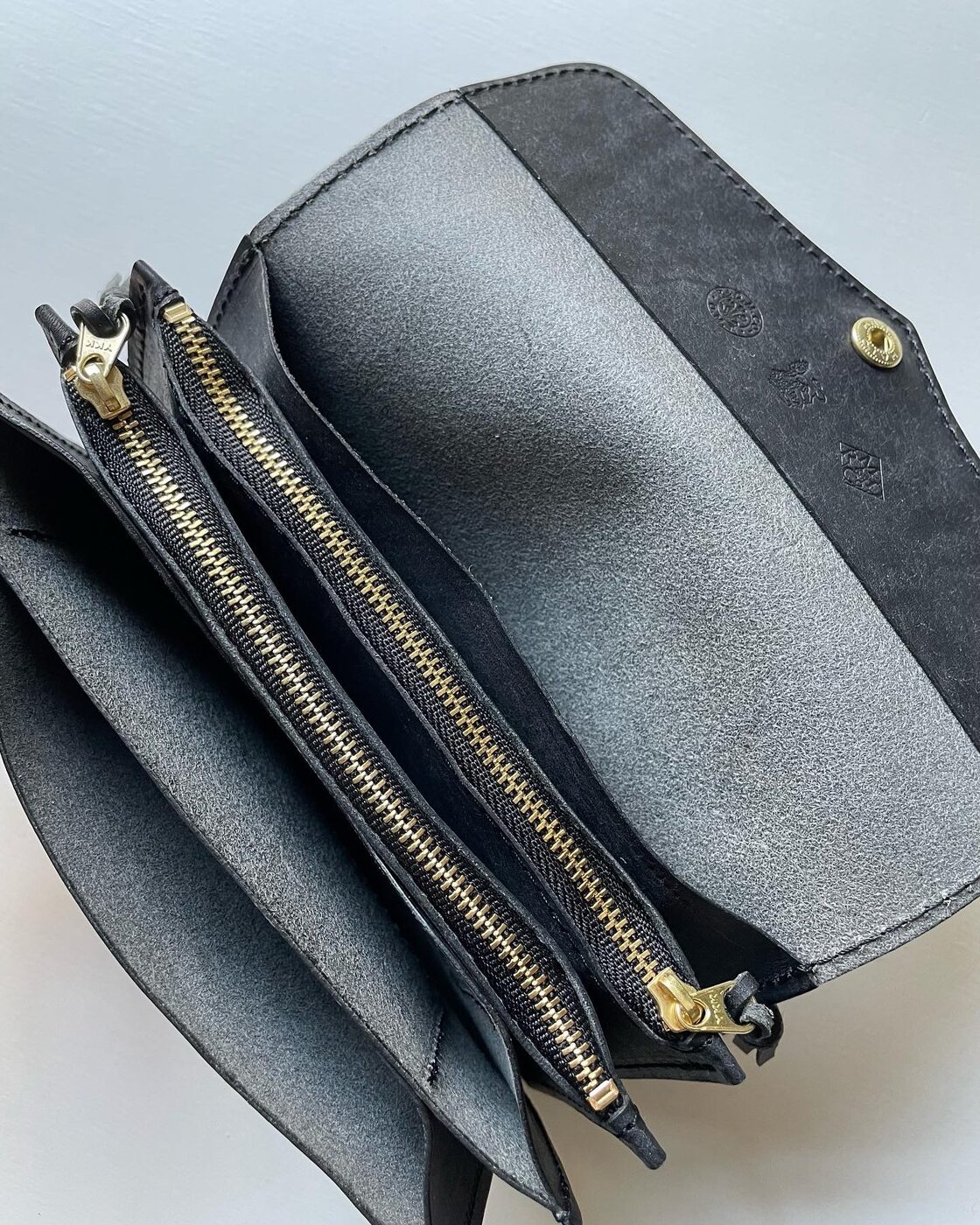 R&D.M.Co-】WALLET PLAIN 長財布 レザーウォレット 財布 カウレザー 