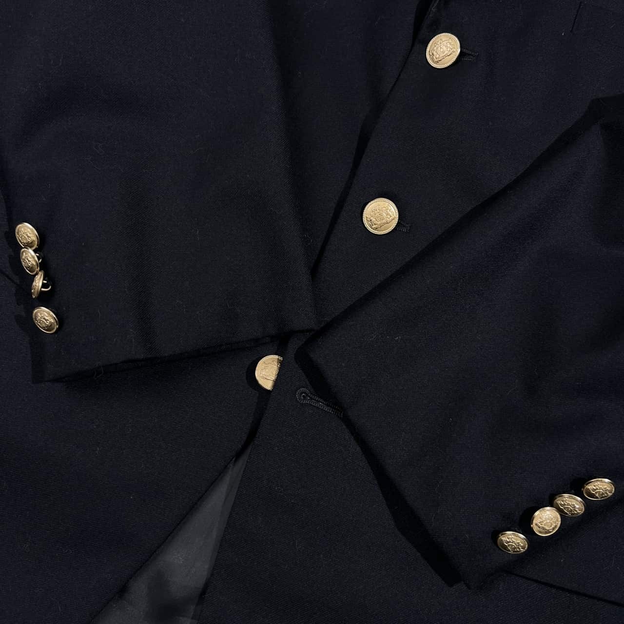 NEW YORKER ニューヨーカー 3B テーラードジャケット YA6/ネイビー ブラック メンズ