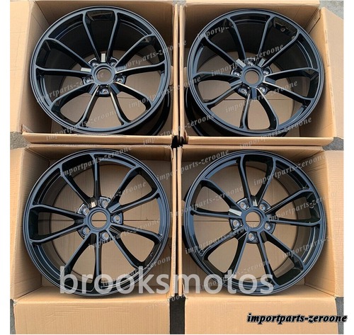 20 インチ スタッガー グロス ブラック ホイール ポルシェ 991 カレラ S カップ -BRN-11934