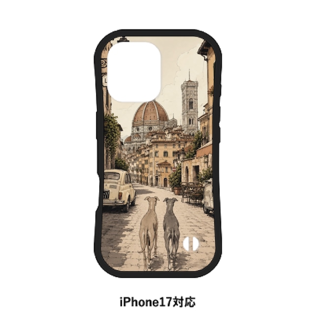≪in Florence≫iPhone17耐衝撃グリップケース027