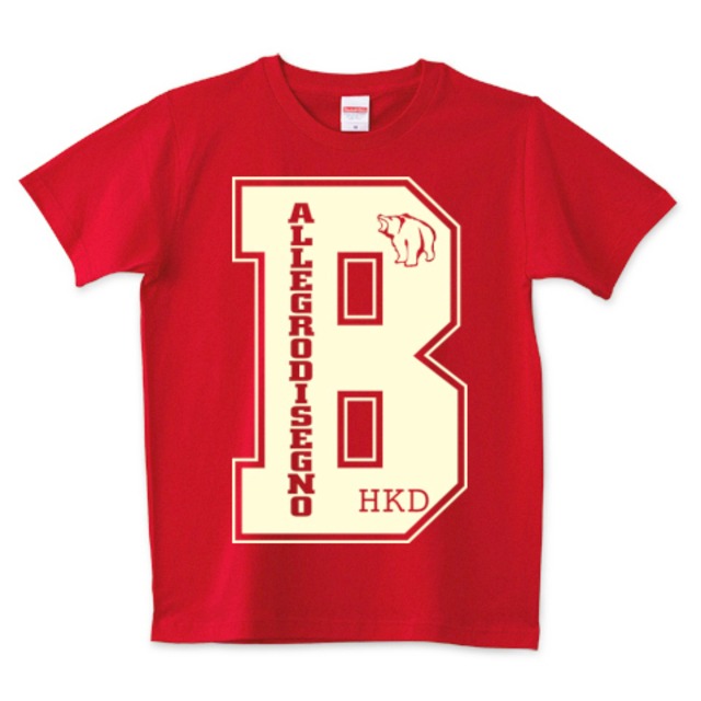 ＜更に7XLまで追加＞AllegroDisegno "B" Tシャツ