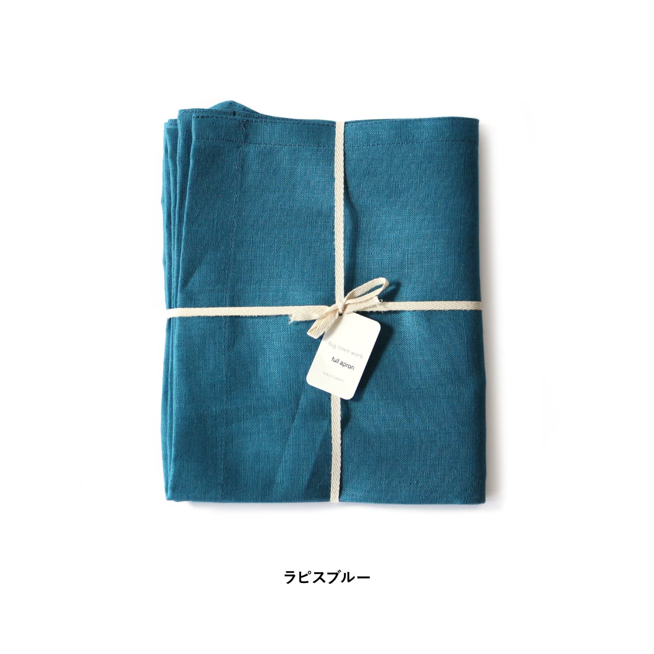 【PaleJute】original linen one-pieceラピスブルー