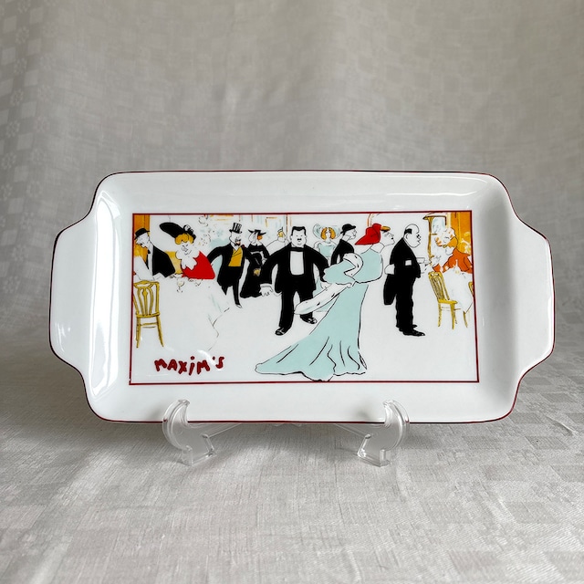 プレート　ケーキ皿　マキシム　Maxim’s de Paris パリレストラン 箱入り　レクタングル　12twen11