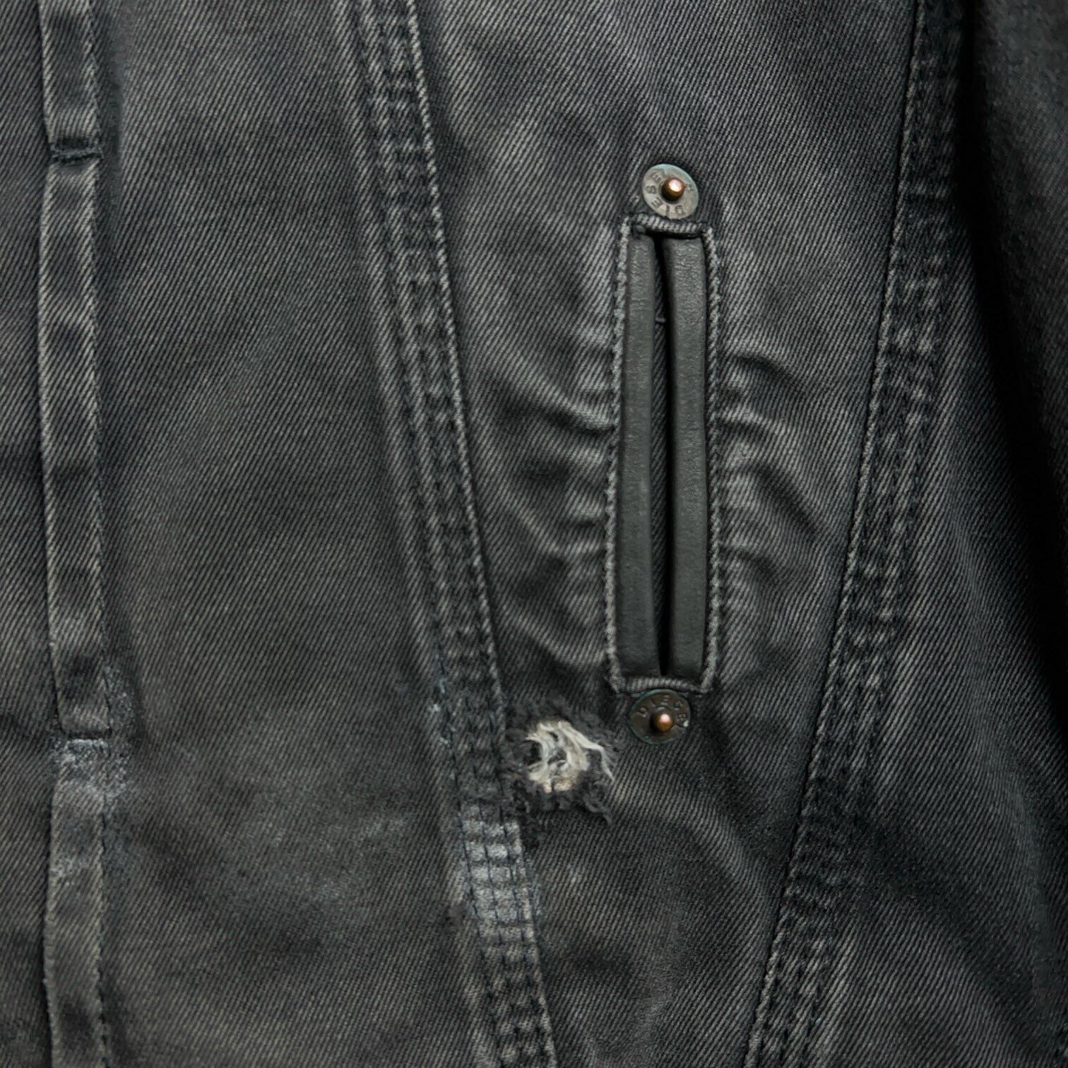90's~ Diesel Industry Lined Black Denim Jacket 90年代 00年代