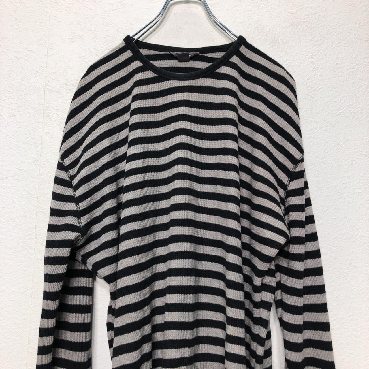 L.O.G.G. H&M サーマル ロンT XLサイズ ビッグサイズ ボーダー柄 長袖T 