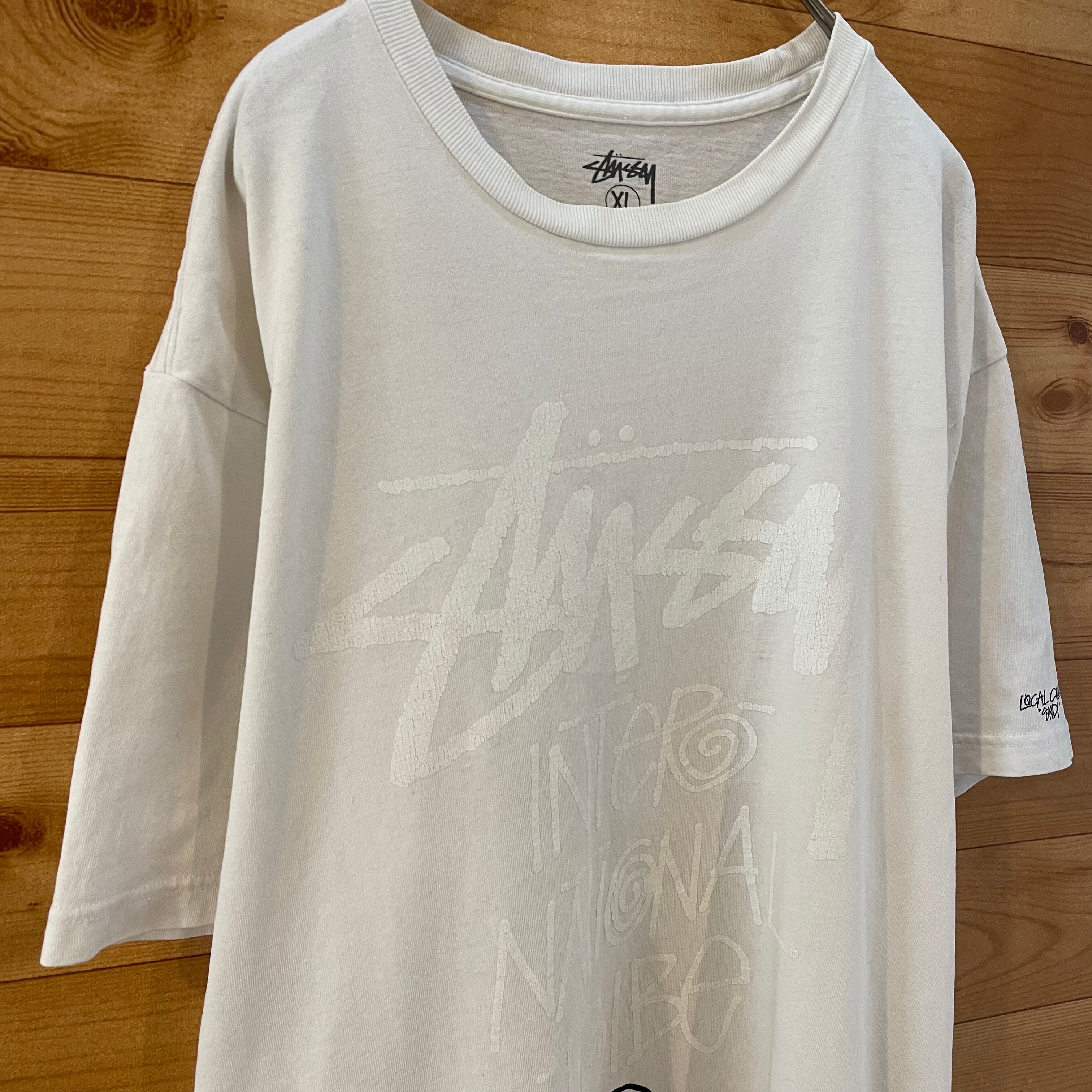 STUSSY】プリント Tシャツ ロゴ XL ビッグサイズ ステューシー US古着