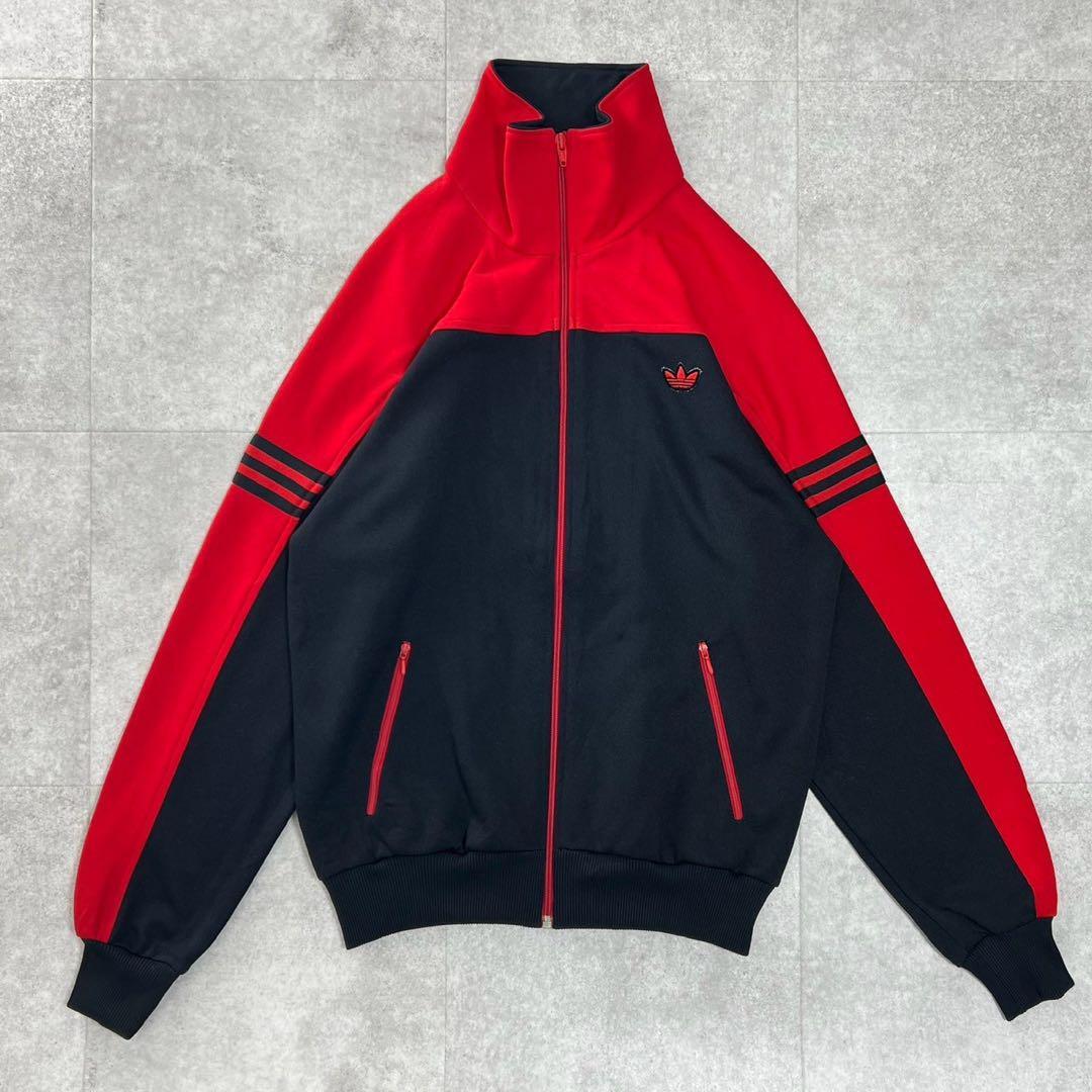 アディダス adidas トラックジャケット ジャージ 80s 90s 黒 アディダス adidas トラックジャケット ジャージ 80s 90s 黒