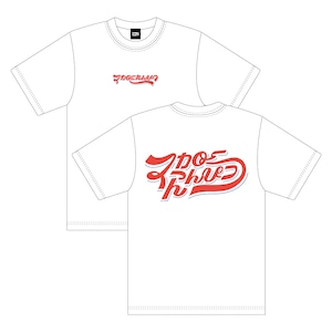 ベースボールスタイルなロゴ Tシャツ / ホワイトレッド