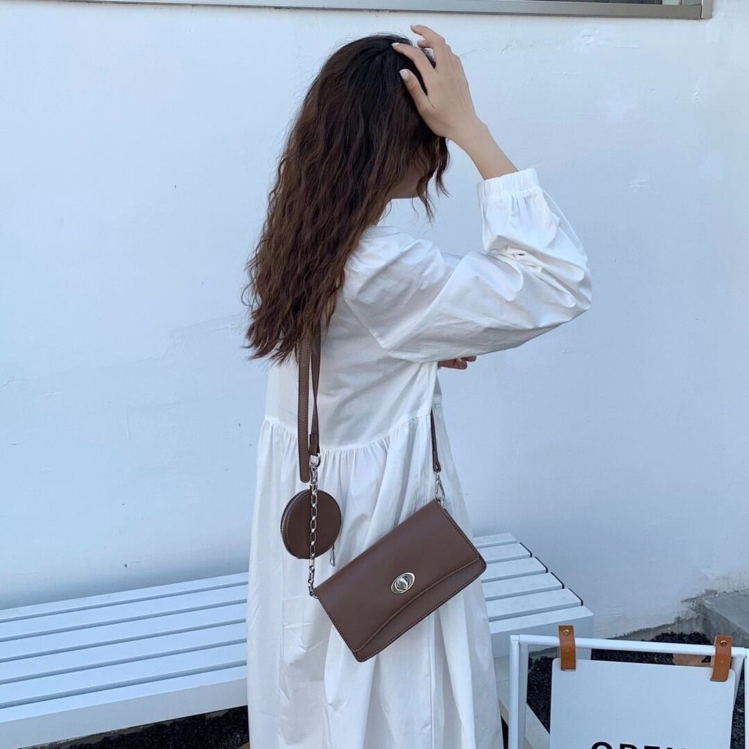 ポーチ付き　スクエアショルダーバッグ　AS75-9953