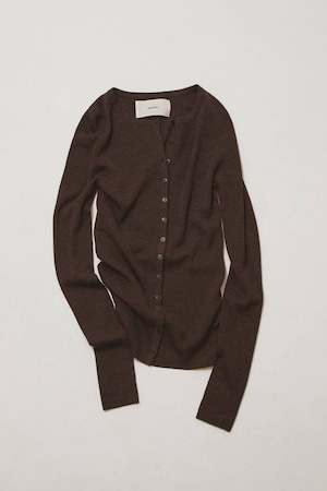 TODAYFUL Silkwool Knit Cardigan  シルクウールニットカーディガン　D/Brown