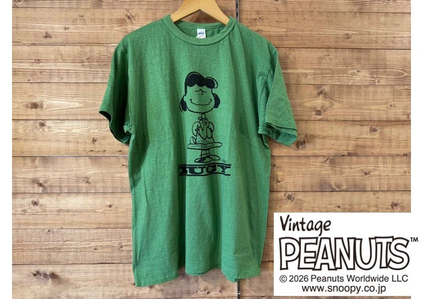 【L】WAREHOUSE PEANUTS LUCY アップルグリーン WAREHOUSE × PEANUTS 
