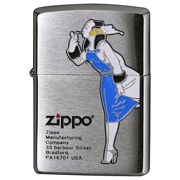 ZIPPO WINDY DESIGN ウィンディー ガール ブルー ジッポー 200-WINDYBL ...