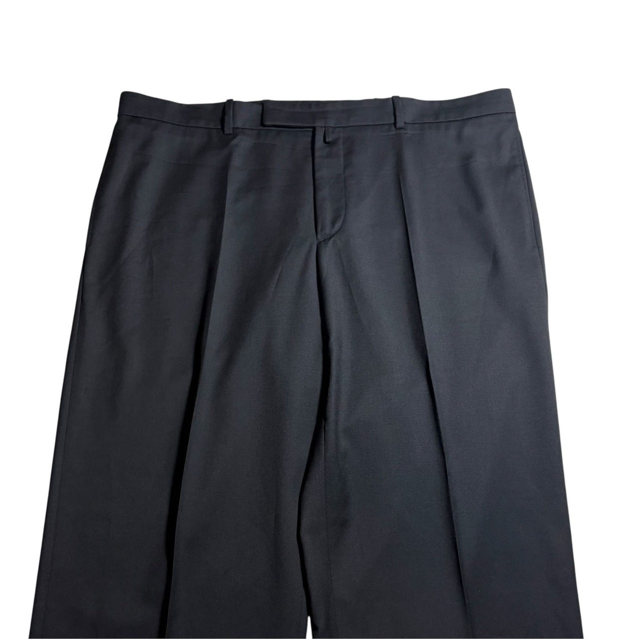 VERSACE black wool slacks