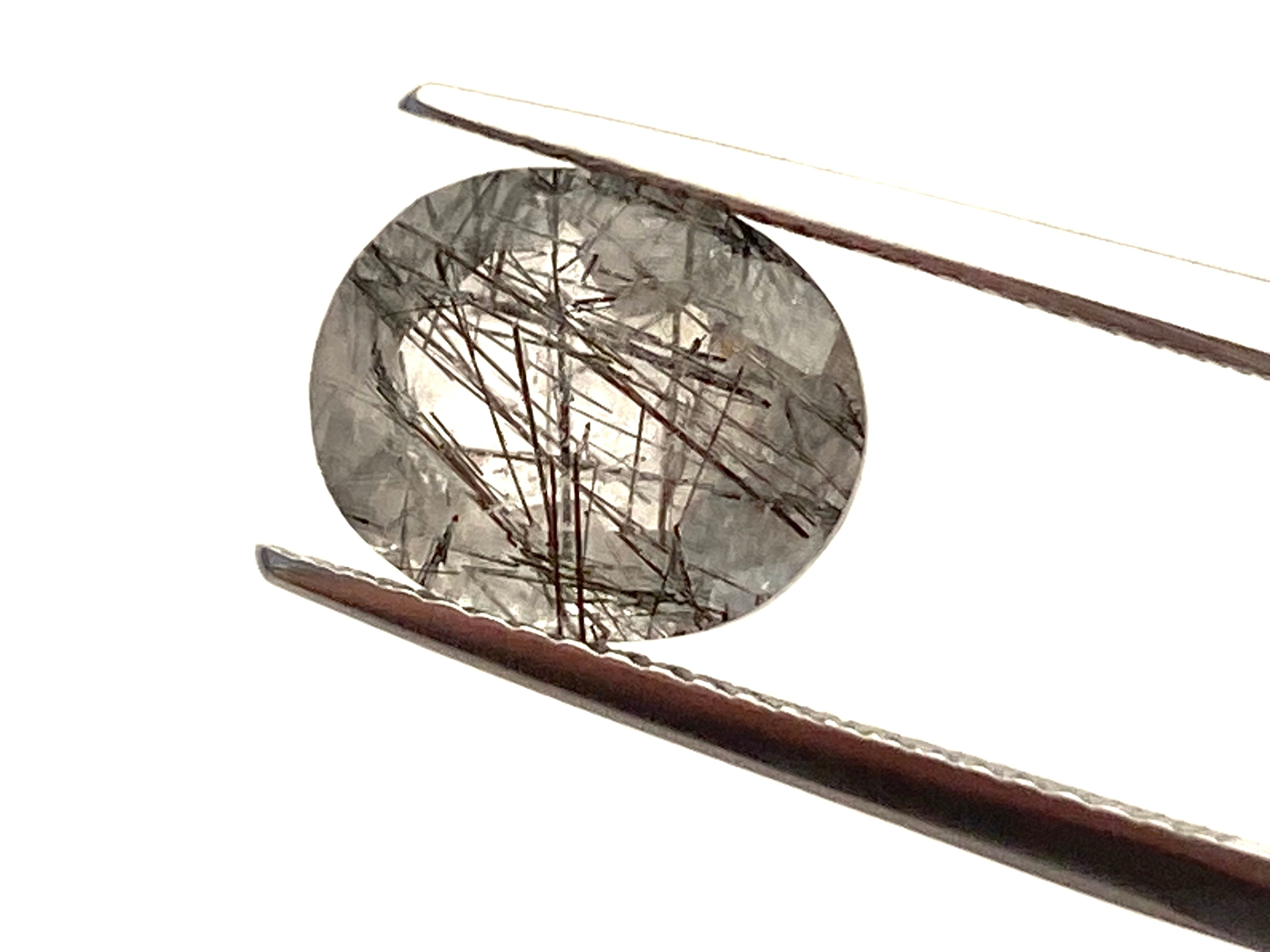 虹、ブラックルチルクォーツ［No.M-9098］ | デザインアトリエ -kakera-