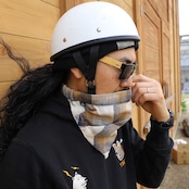 ROBIN FACEMASK /チェック イエローブルー
