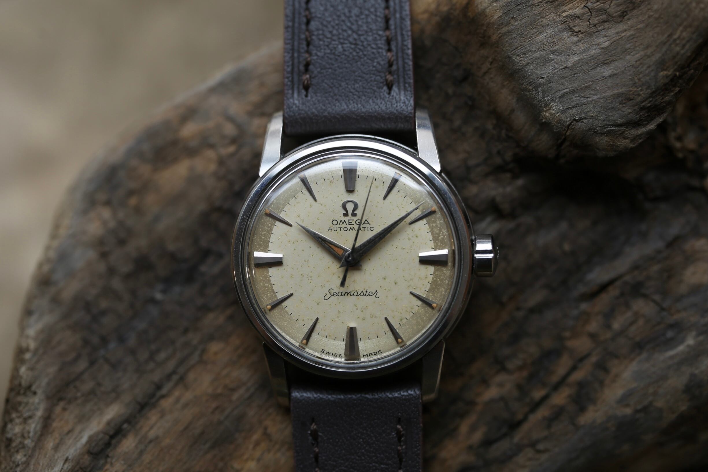OMEGA】 1950's オメガ シーマスター スモールサイズ 2トーンダイヤル