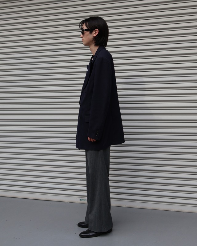 Power shoulder double tailored jacket
