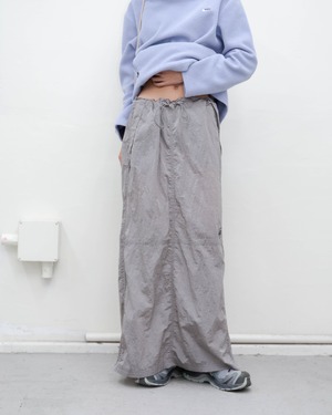 2000s drawstring nylon utility skirt