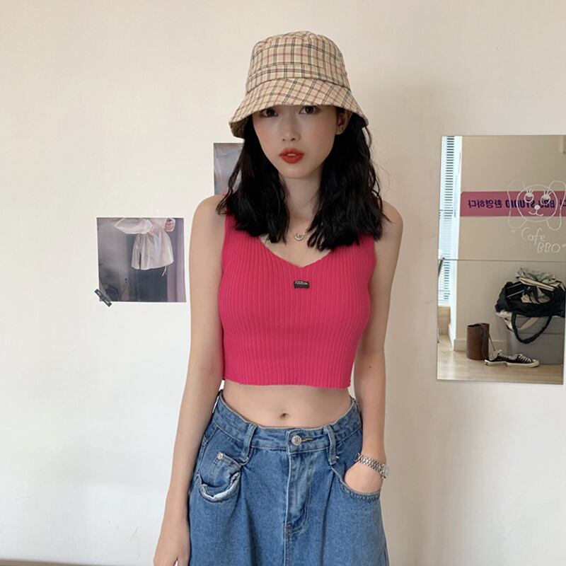 スタイルスプリングサマーノースリーブショートトップス 春物 夏物 試着室96133392735