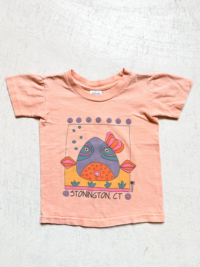 【110cm】VINTAGE 90's プリント Tシャツ【10119】※