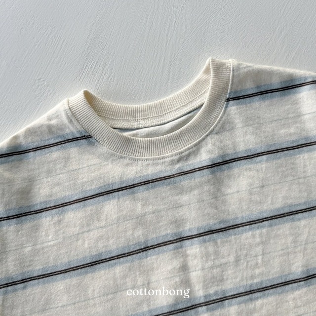 《即納》送料無料【cottonbong】adult ) Windy Stripe T-shirt