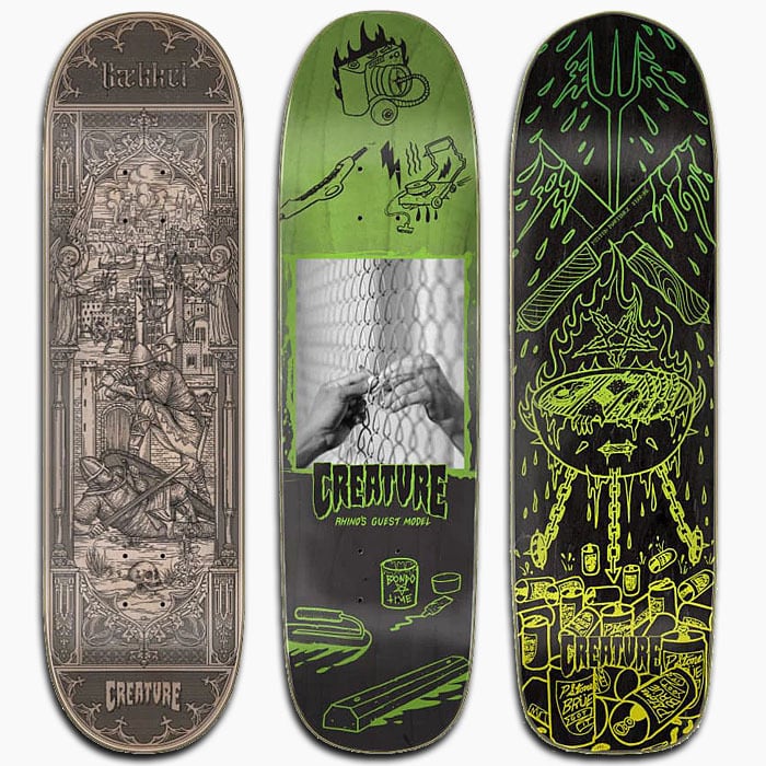 CREATURE SKATEBOARD PRO DECK クリーチャー スケートボード プロ デッキ 8.6インチ 8.65インチ 8.99インチ |  スケボー通販 BACKDOOR powered by BASE