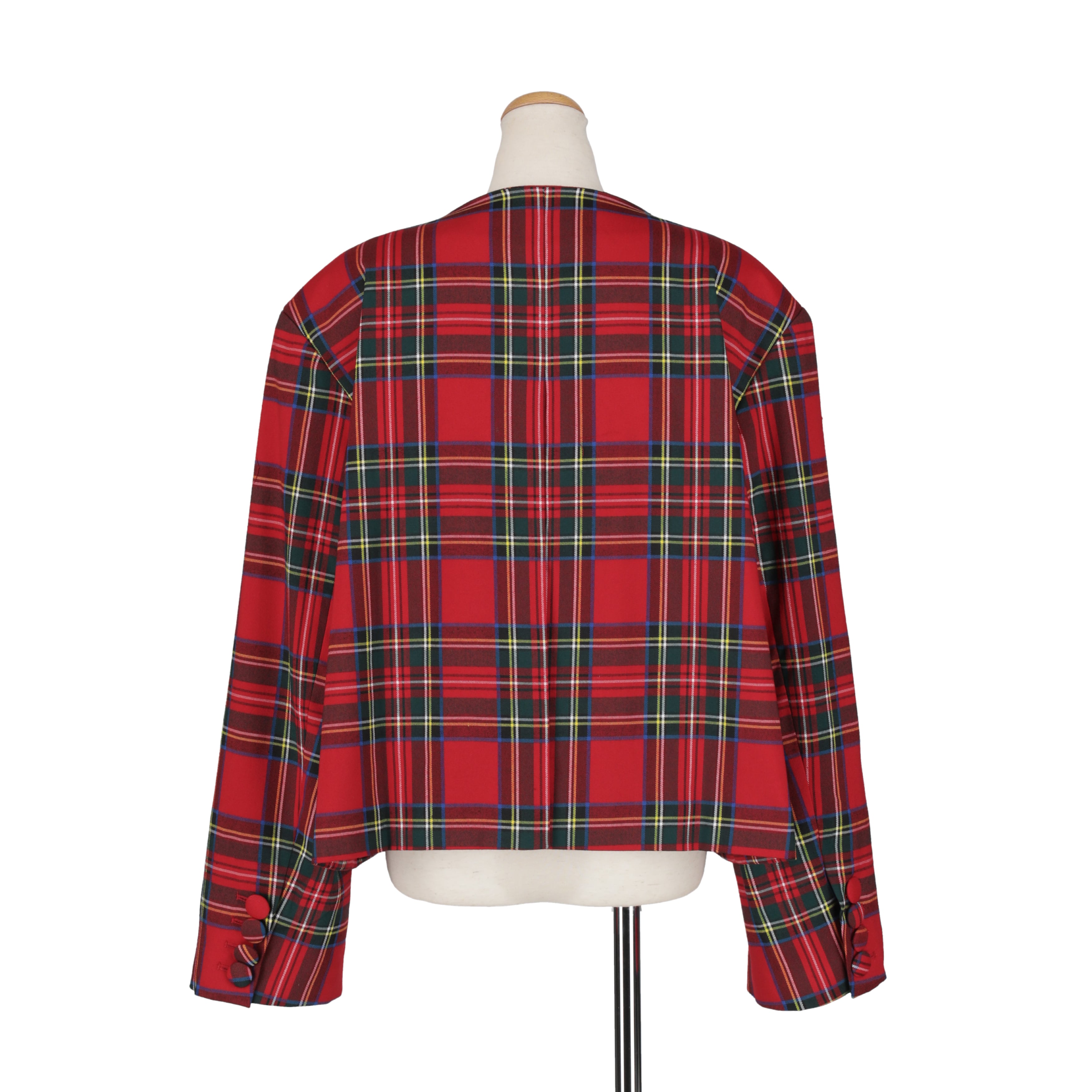 ノーカラーチャームジャケット　RED