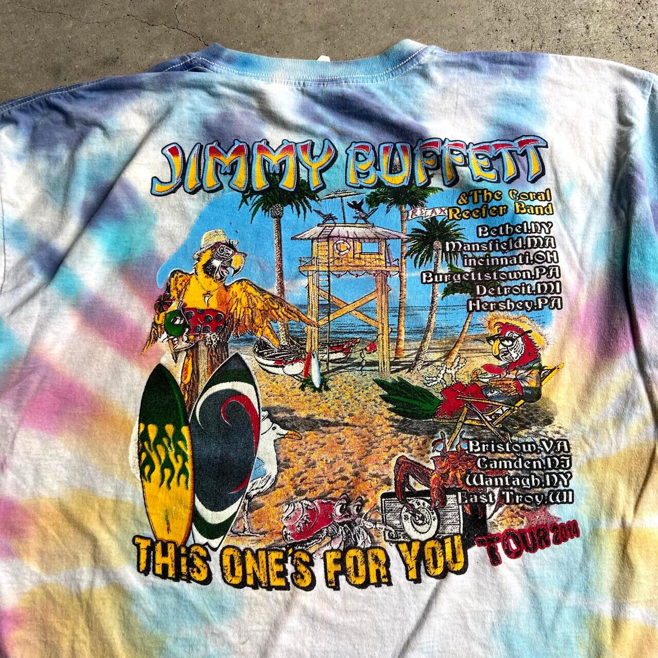 90年代 GIANT Jimmy Buffett ジミー バフェット 両面プリント バンドTシャツ バンT USA製 メンズXL ヴィンテージ /eaa354588eaa354588取扱店