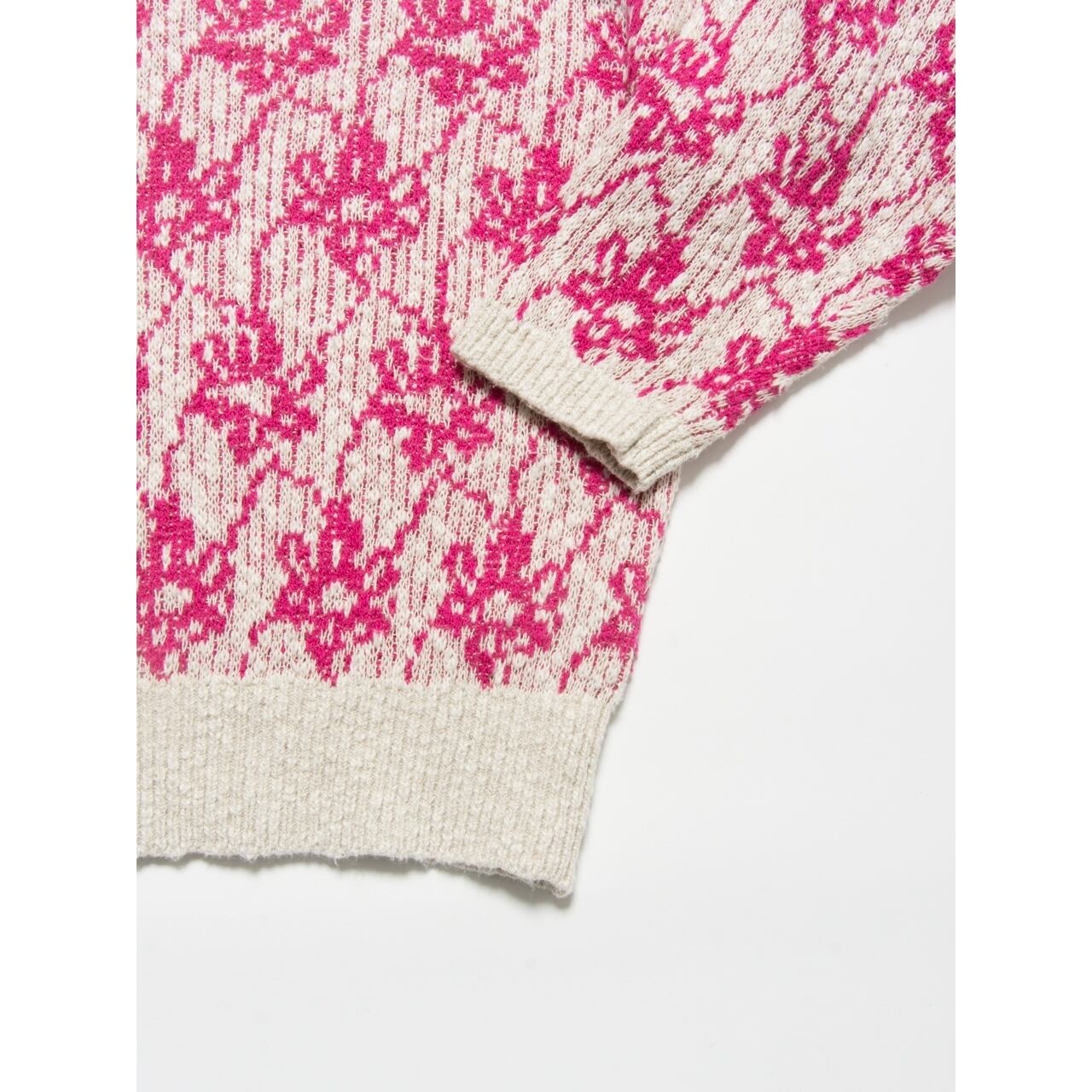 【JAEGER】Made in Great Britain cotton-linen knit pullover（イエーガー イギリス製コットンリネンニットプルオーバー）4a