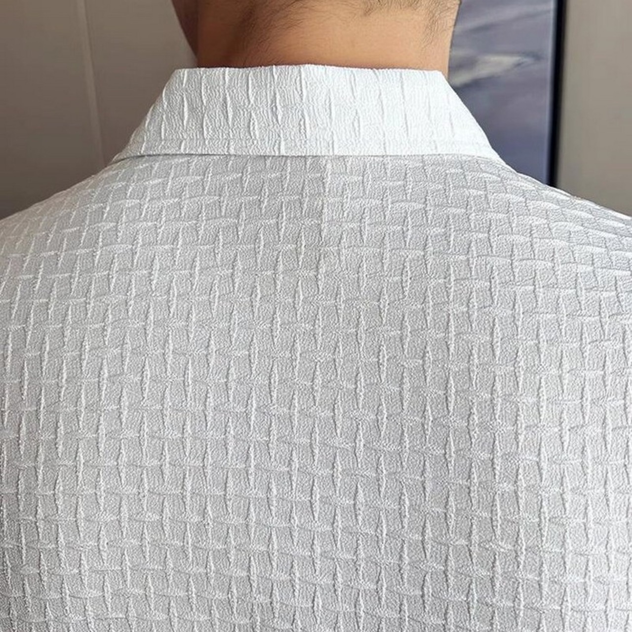 waffle shirt tops 00165