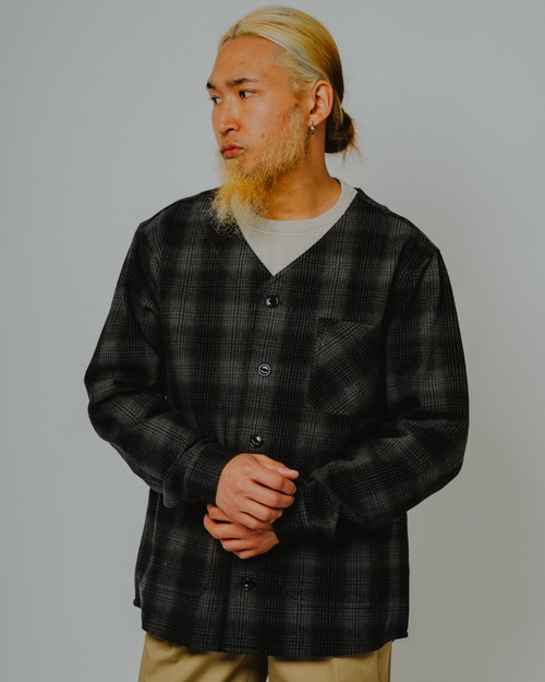 Heavy Flannel Cardigan｜Check 2color