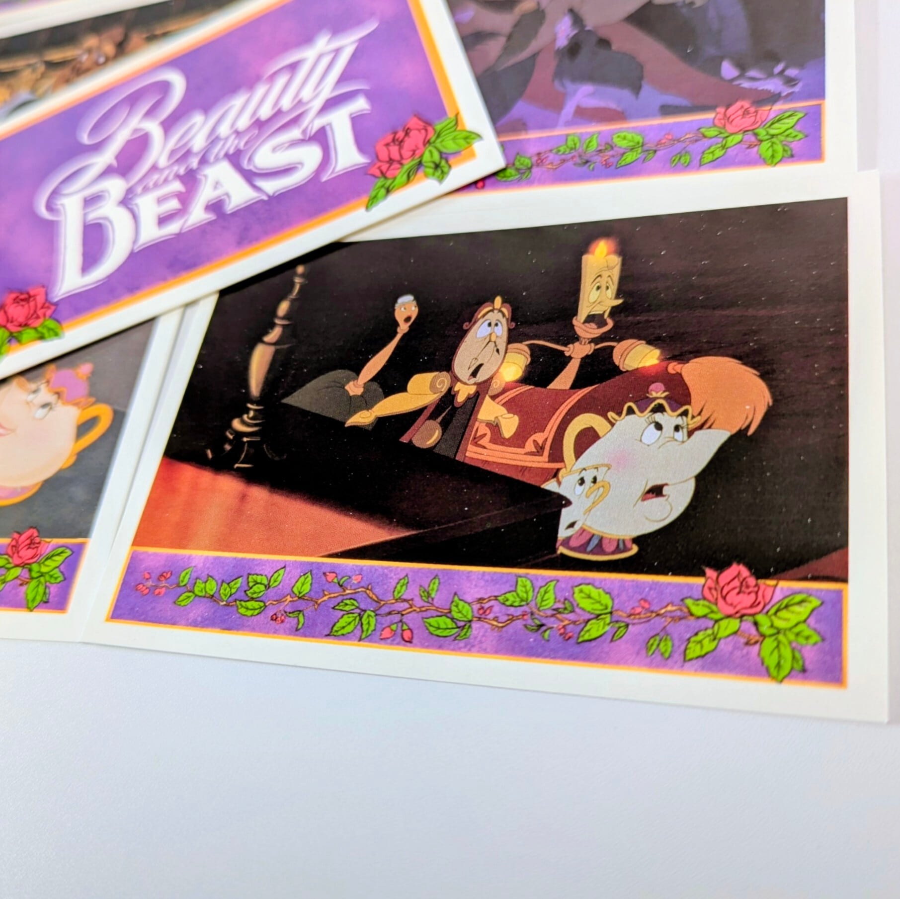 ☆送料無料！☆1992年製 Upper Deck【 DISNEY / ディズニー Beauty and The Beast （美女と野獣） 】VINTAGE トレーディングカード単品 （1パック=9CARDS+1レアカード※入ってない場合もあり）〚アメリカン雑貨 アメトイ〛