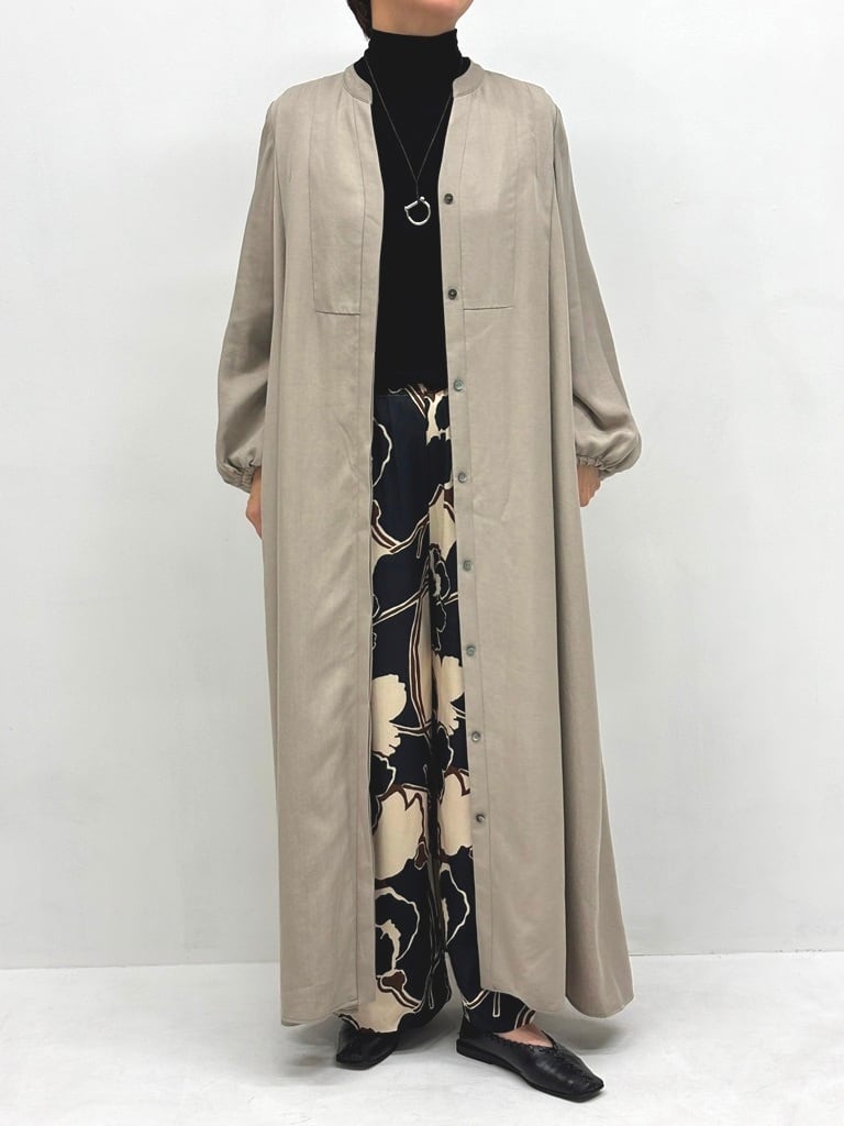 DEVEAUXビスプリントパンツ(ブラウン・フラワー)