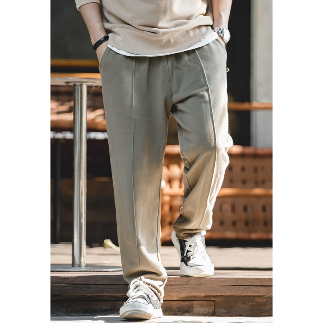 Side Line Drawstring Jogger Pants ◇2color H0283